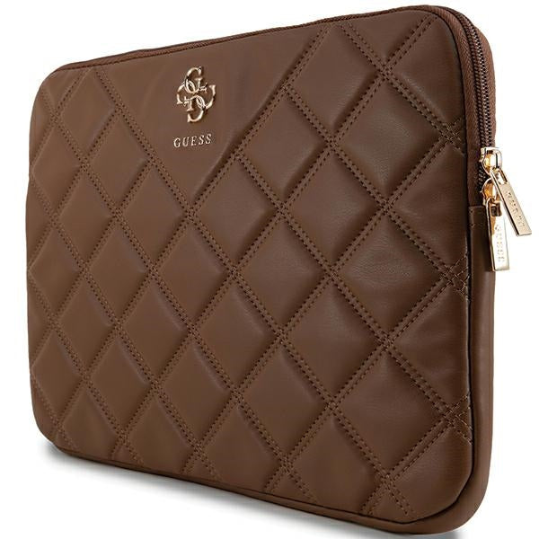 Guess Quilted 4G cover for a 14" laptop - brown