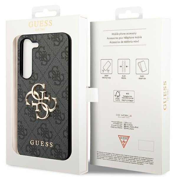 Guess 4G Big Metal Logo case for Samsung Galaxy A55 - black