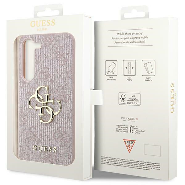 Guess 4G Big Metal Logo case for Samsung Galaxy A55 - pink
