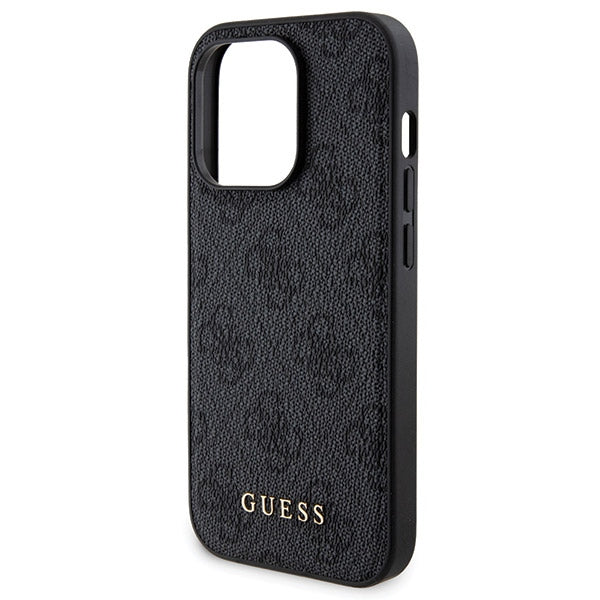 Guess 4G Metal Logo Case Set for iPhone 15 Pro Max + 5000mAh MagSafe Powerbank - Black