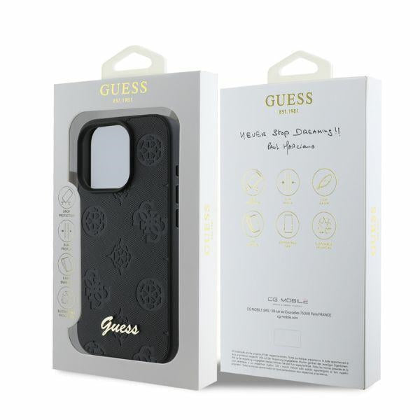 Guess 4G Classic iPhone 16 Pro Case - Black
