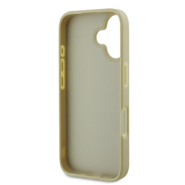 Guess Fixed Glitter Big 4G Case for iPhone 16 Plus - Gold