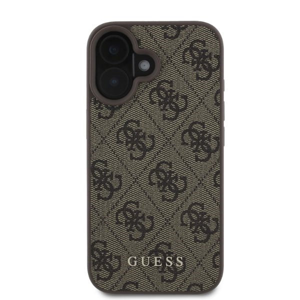 Guess 4G Classic iPhone 16 Case - Brown