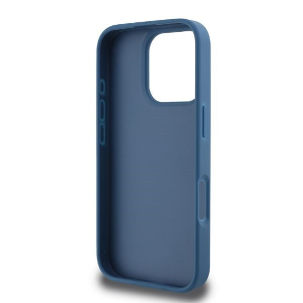 Guess 4G Bottom Stripe case for iPhone 16 Pro Max - blue