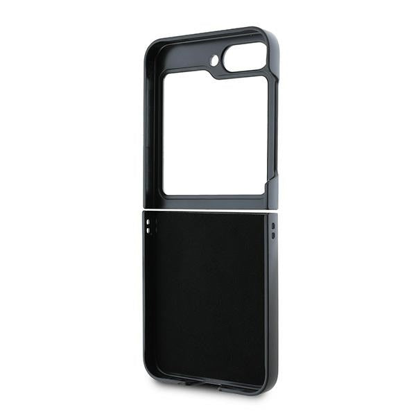 Guess Leather 4G Metal Logo Case for Samsung Galaxy Z Flip 6 - Black