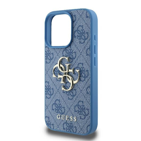 Guess 4G Big Logo Case for iPhone 16 Pro - Blue