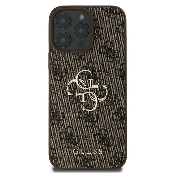Guess 4G Big Logo Case for iPhone 16 Pro - Brown