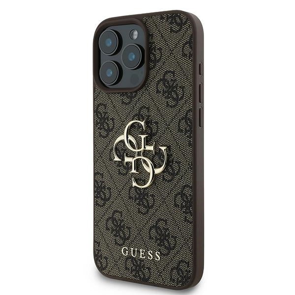 Guess 4G Big Logo Case for iPhone 16 Pro - Brown