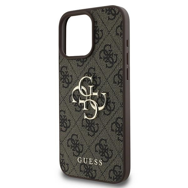 Guess 4G Big Logo Case for iPhone 16 Pro - Brown