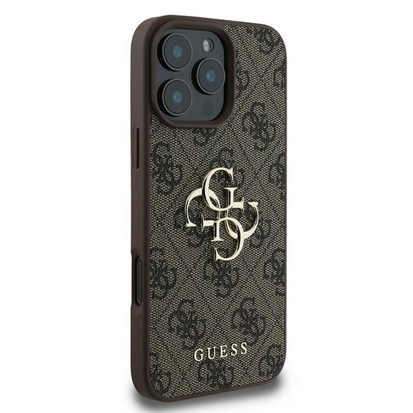 Guess 4G Big Logo Case for iPhone 16 Pro - Brown