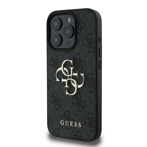 Guess 4G Big Logo Case for iPhone 16 Pro - Black