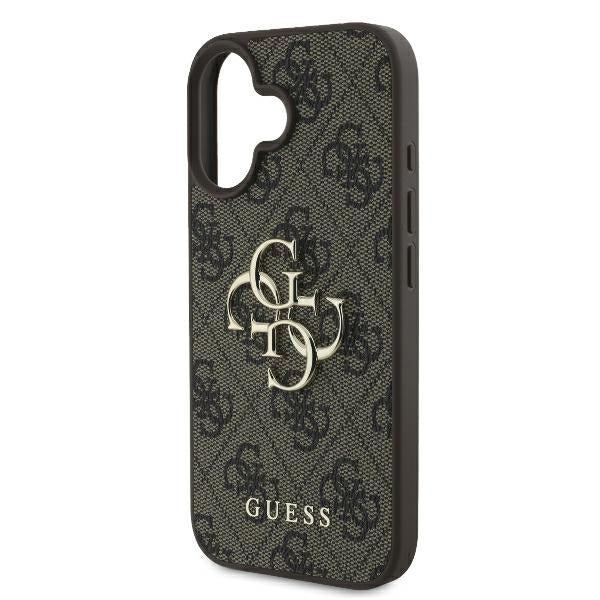Guess 4G Big Logo Case for iPhone 16 Plus - Brown