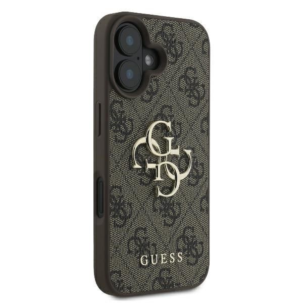 Guess 4G Big Logo Case for iPhone 16 Plus - Brown