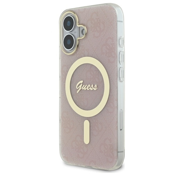 Guess IML 4G MagSafe iPhone 16 Case - Pink