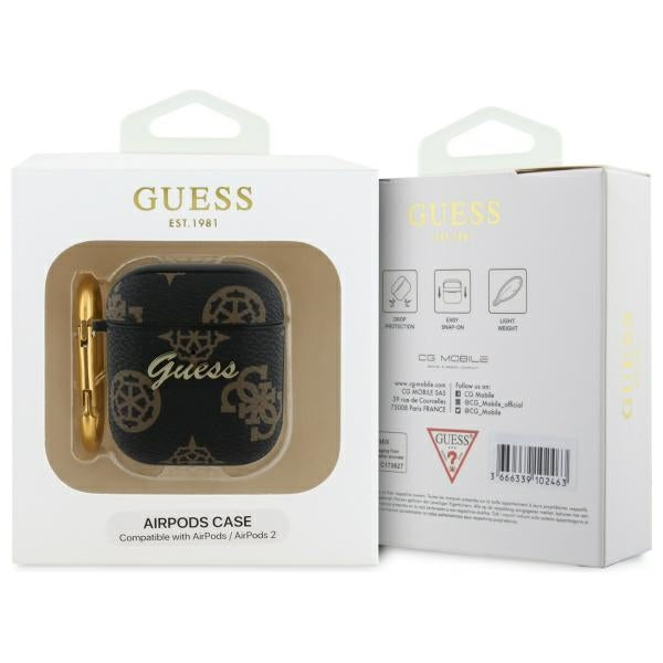 Guess GUA2PG4GPK AirPods 1/2 cover black/black 4G Hook