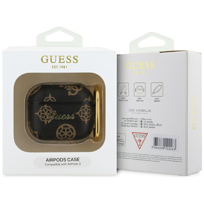 Guess GUA3PG4GPK AirPods 3 cover black/black 4G Hook