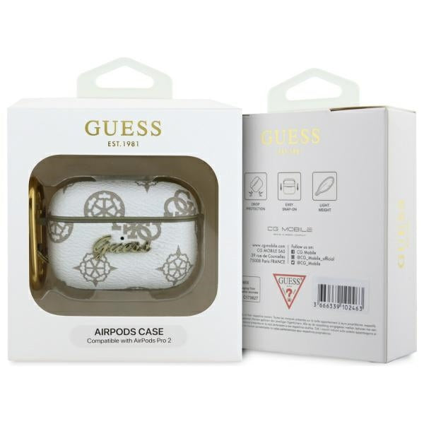 Guess GUAP2PG4GPH AirPods Pro 2 (2022/2023) cover white/white 4G Hook
