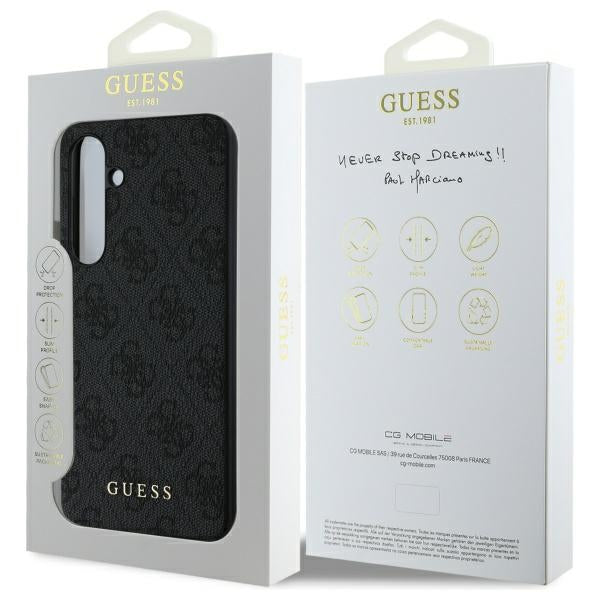 Guess GUHCS24FEG4GFGR S24 FE S721 gray/gray hardcase 4G Metal Gold Logo