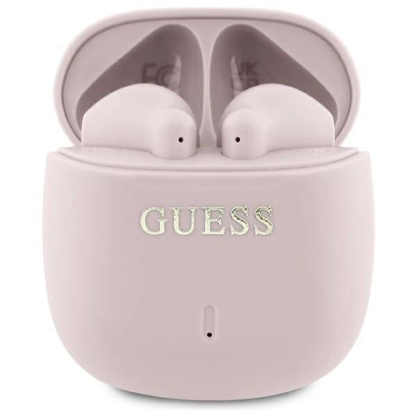 Guess Bluetooth headphones GUTWSJ14ESGP TWS + docking station pink/pink Printed Classic Logo