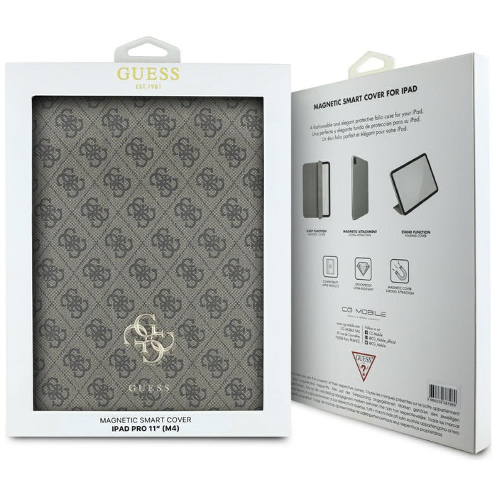 Guess GUFC11PM24PS4SGW iPad Pro 11" 2024 brown Magnetic 4G Big Logo