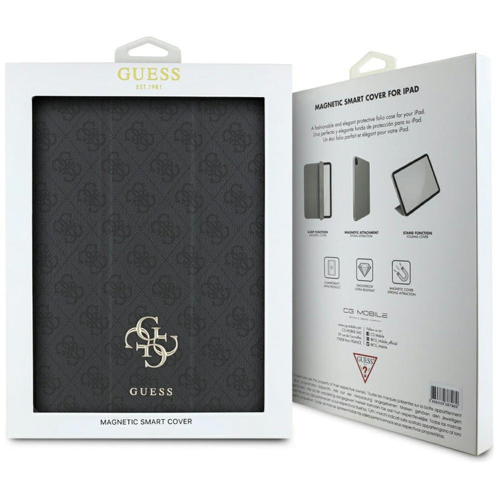 Guess GUFC13PM24PS4SGK iPad Pro 13" 2024 black/black Magnetic 4G Big Logo