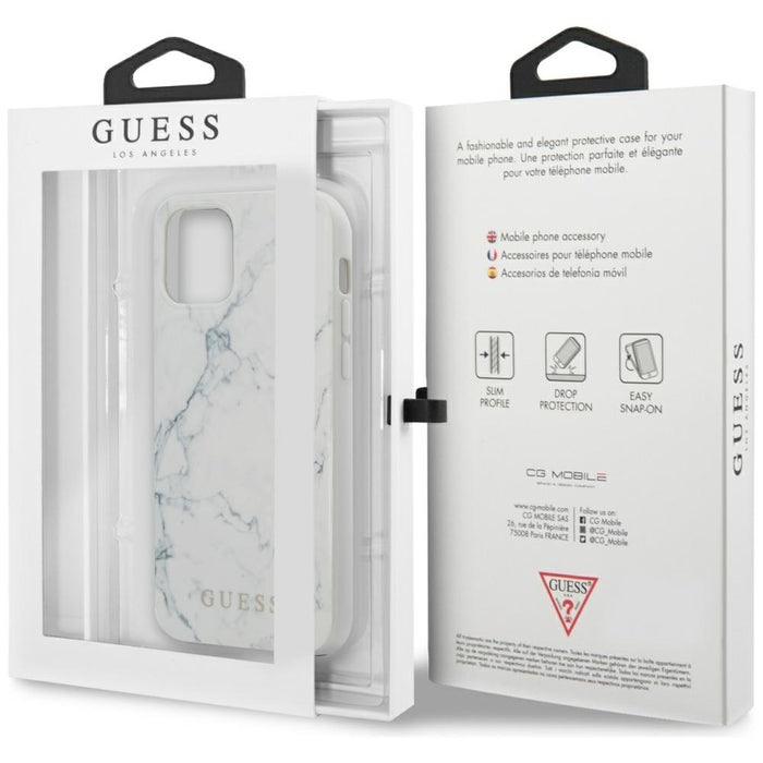 Guess Marble Case for iPhone 12 mini 5.4&quot; - White