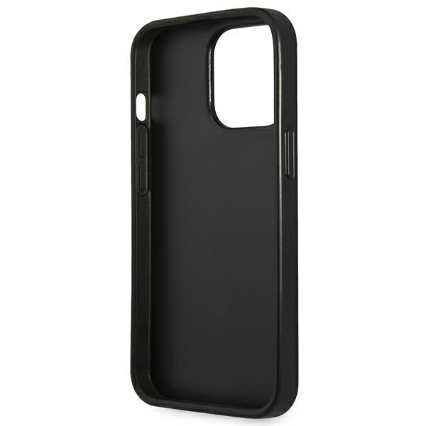 Guess Saffiano Triangle Logo case for iPhone 13 Pro Max 6.7" - silver