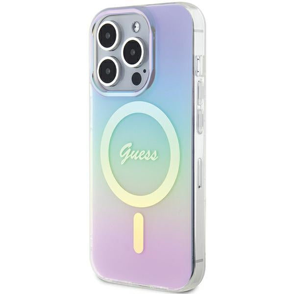 Guess GUHMP15LHITSU iPhone 15 Pro 6.1" purple/purple hardcase IML Iridescent MagSafe