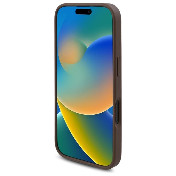 Guess GUHMP16SP4ROPEMCW iPhone 16 6.1" brown/brown hardcase 4G Flowers Print MagSafe