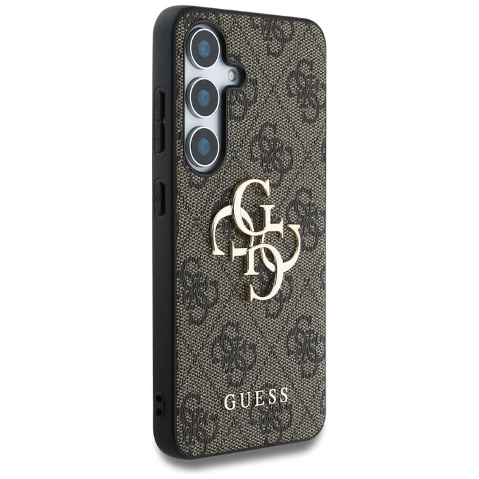 Guess Big 4G Logo Classic Logo Case for Samsung Galaxy S25 Plus Brown