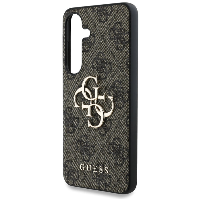 Guess Big 4G Logo Classic Logo Case for Samsung Galaxy S25 Plus Brown