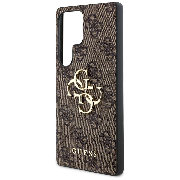 Guess Big 4G Logo Classic Logo Case for Samsung Galaxy S25 Ultra Brown