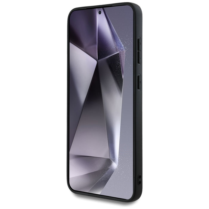 Guess Fixed Glitter Big 4G Metal Logo case for Samsung Galaxy S25 black