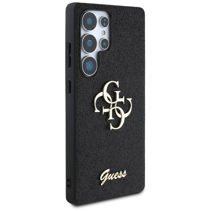 Guess Fixed Glitter Big 4G Metal Logo case for Samsung Galaxy S25 Ultra black