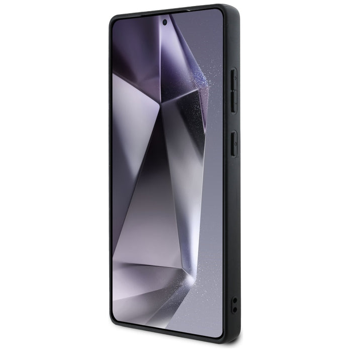 Guess Grained Big 4G Logo Small Classic Logo case for Samsung Galaxy S25 Ultra black