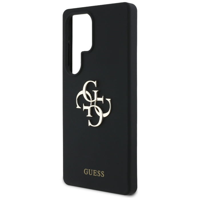 Guess Silicone Big 4G Logo Bottom Script case for Samsung Galaxy S25 Ultra - black