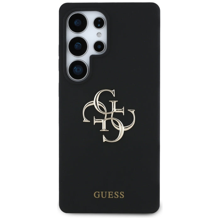 Guess Silicone Big 4G Logo Bottom Script case for Samsung Galaxy S25 Ultra - black
