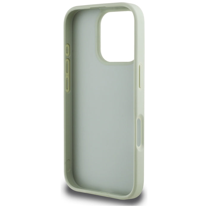 Guess Grained Big 4G Logo Small Classic Logo case for iPhone 16 Pro Max - green