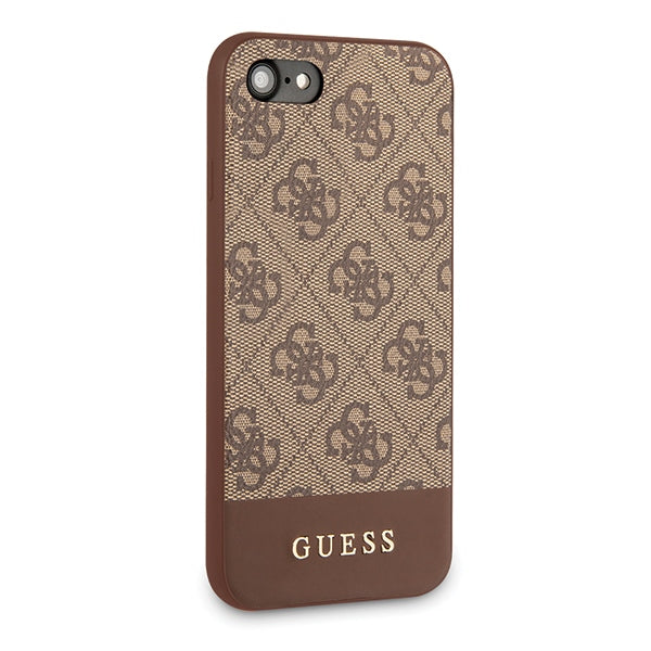 Guess 4G Stripe Collection case for iPhone 7 / 8 / SE 2020 / SE 2022 - brown