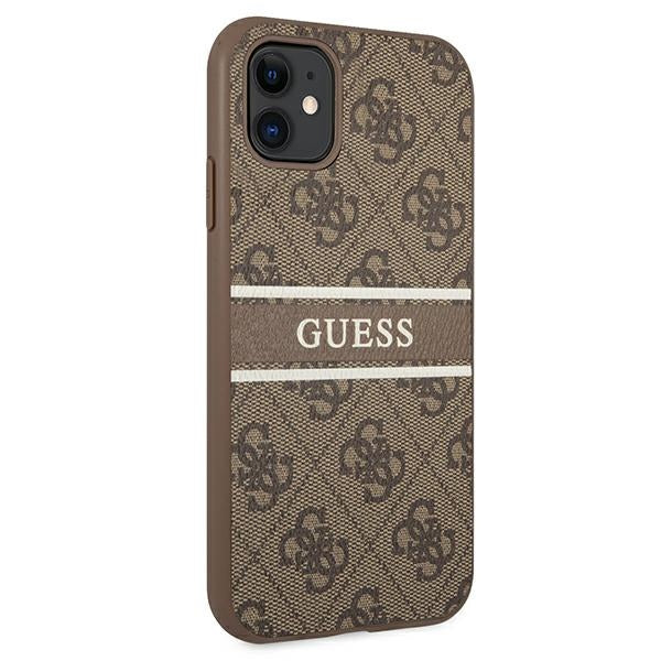 Guess 4G Stripe case for iPhone 11 / Xr 6.1" - brown