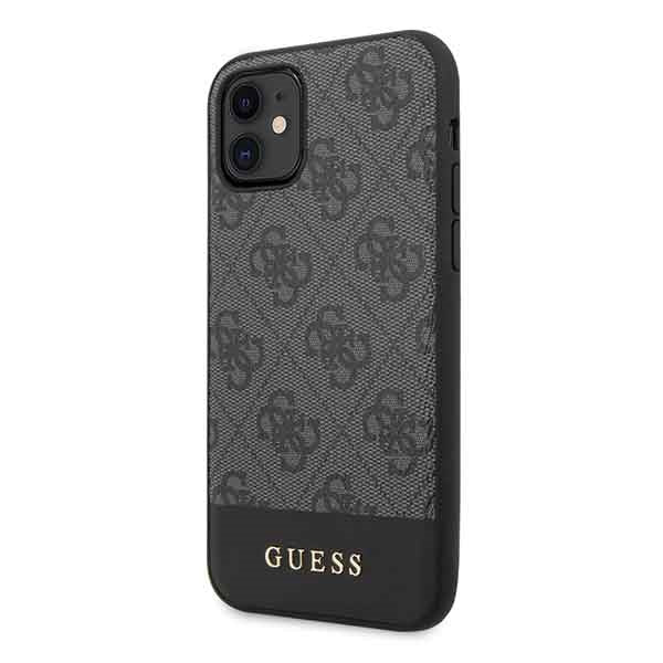 Guess 4G Stripe Collection case for iPhone 11 6.1" / Xr - gray