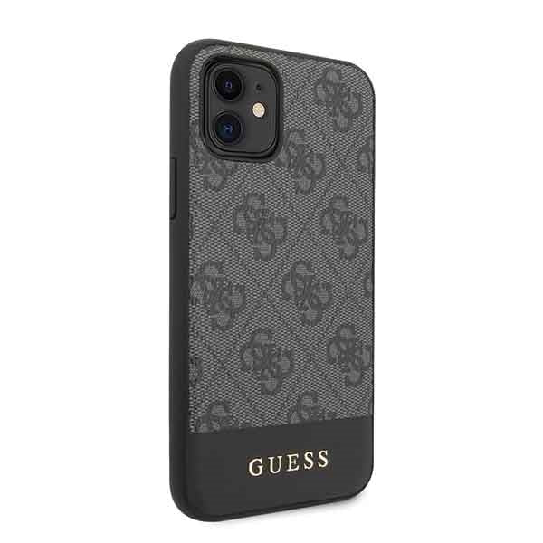 Guess 4G Stripe Collection case for iPhone 11 6.1" / Xr - gray