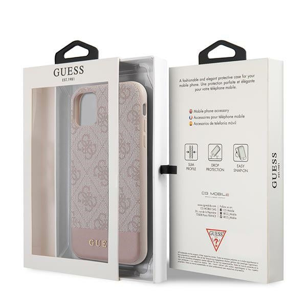 Guess 4G Stripe Collection Case for iPhone 11 / Xr 6.1" - Pink