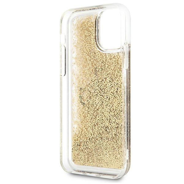 Guess 4G Big Liquid Glitter case for iPhone 11 6.1" / Xr - gold