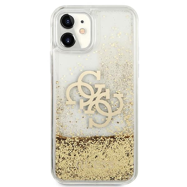 Guess 4G Big Liquid Glitter case for iPhone 11 6.1" / Xr - gold