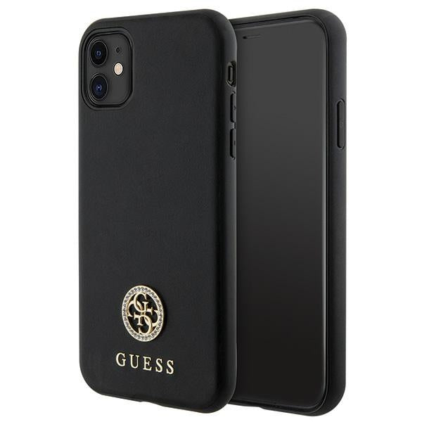 Guess Strass Metal Logo iPhone 11 / Xr 6.1" Case - Black