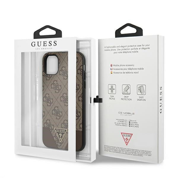 Guess 4G Triangle Collection case for iPhone 11 6.1" / Xr 6.1" - brown