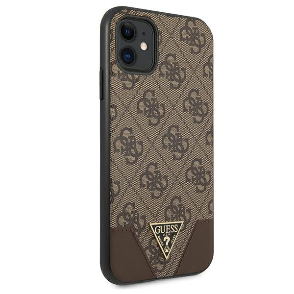 Guess 4G Triangle Collection case for iPhone 11 6.1" / Xr 6.1" - brown