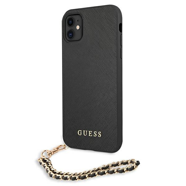 Guess Saffiano Chain case for iPhone 11 6.1" / Xr - black