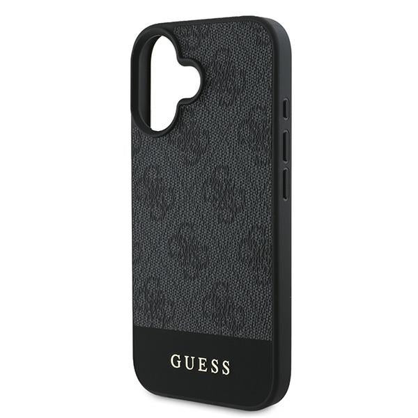 Guess 4G Bottom Stripe Case for iPhone 16 Plus 6.7" - Gray
